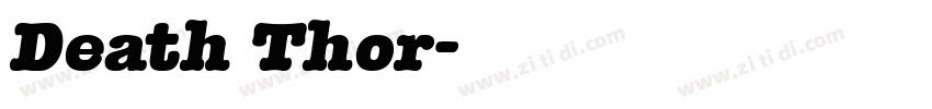 Death Thor字体转换